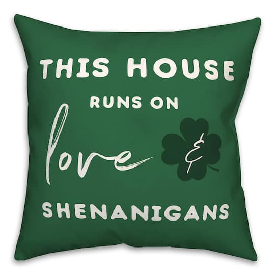Love and Shenanigans 18&#x22; x 18&#x22; Indoor / Outdoor Pillow
